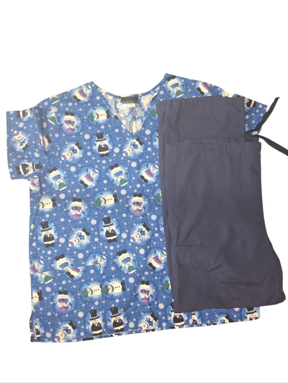 Snowmen Scrub Set